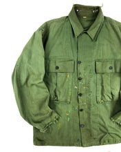 Load image into Gallery viewer, 1940’s ZZ Top</br>Hand Embroidered</br>Military Fatigue Jacket