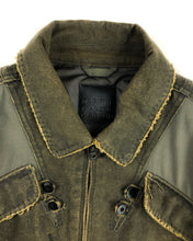 Load image into Gallery viewer, MARITHÉ + FRANÇOIS GIRBAUD Distressed Denim Bomber Jacket (90’s)