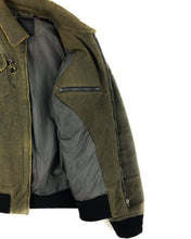 Load image into Gallery viewer, MARITHÉ + FRANÇOIS GIRBAUD Distressed Denim Bomber Jacket (90’s)