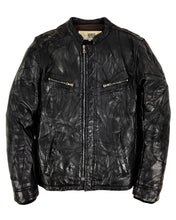 Load image into Gallery viewer, 90’s GENETIC MANIPULATION Patchwork Sheepskin Leather Jacket (M)