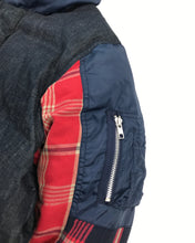 Load image into Gallery viewer, WHIZ LIMITED Denim Plaid Down Jacket (2003)(M-L)