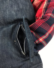 Load image into Gallery viewer, WHIZ LIMITED Denim Plaid Down Jacket (2003)(M-L)