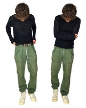 Load image into Gallery viewer, YOSHIYUKI KONISHI Laced Wool Knit Sweater (1990ās)