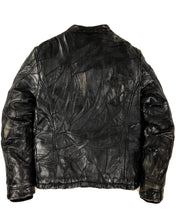 Load image into Gallery viewer, 90’s GENETIC MANIPULATION Patchwork Sheepskin Leather Jacket (M)