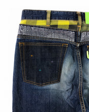 Load image into Gallery viewer, SWAGGER Rhinestone Patchwork Denim (Early 00’s)(32-34)