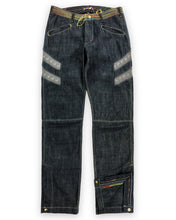 Load image into Gallery viewer, IS-NESS Rainbow Stitched Futuristic Jeans (2000ās)(28-31.5)