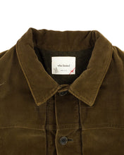 Load image into Gallery viewer, WHIZ Pleated Corduroy Truck Jacket w/ Articulated Knit Shoulders (AW 2003)(S-Slim M)