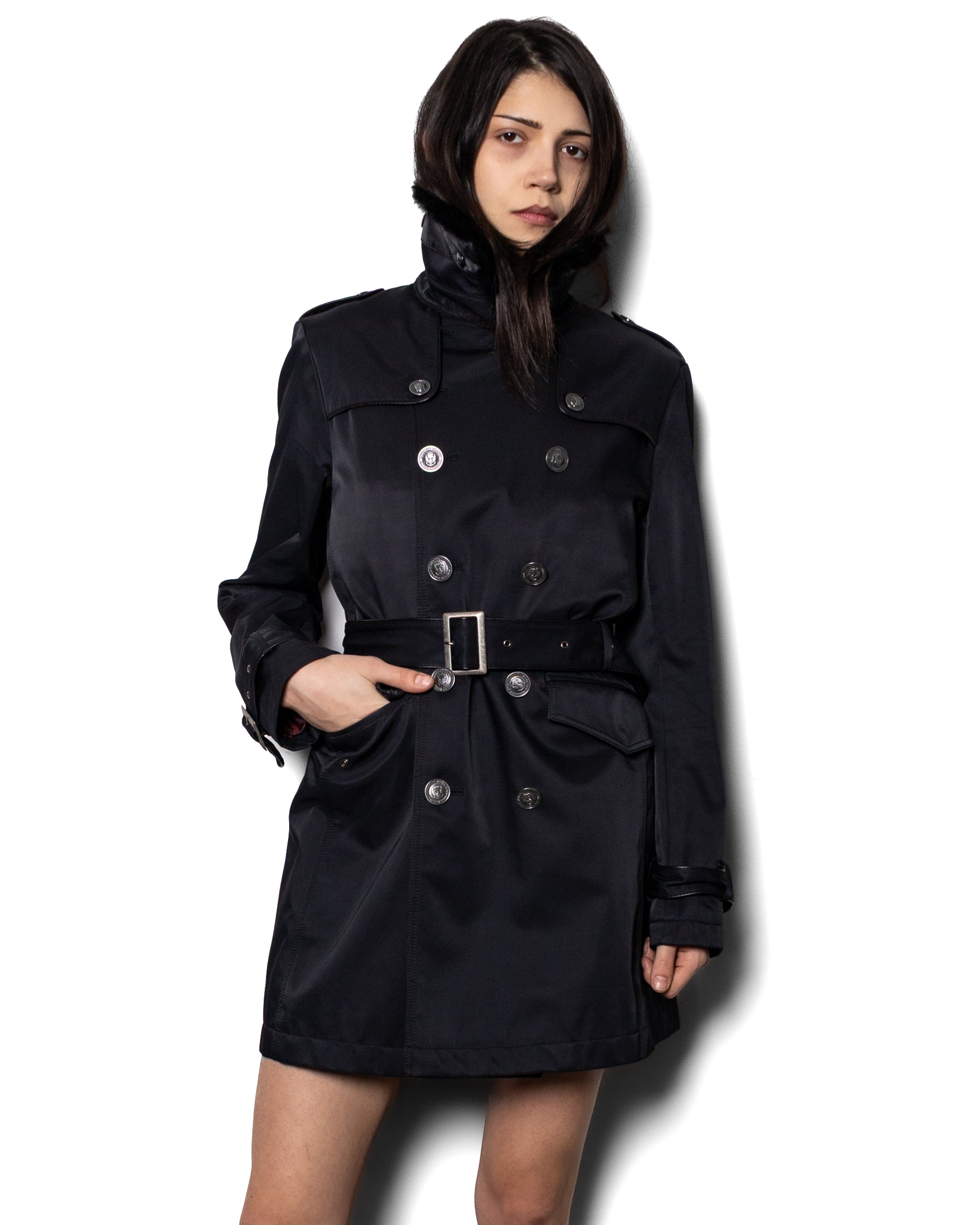 90s-00s Double Breasted Trench Coat