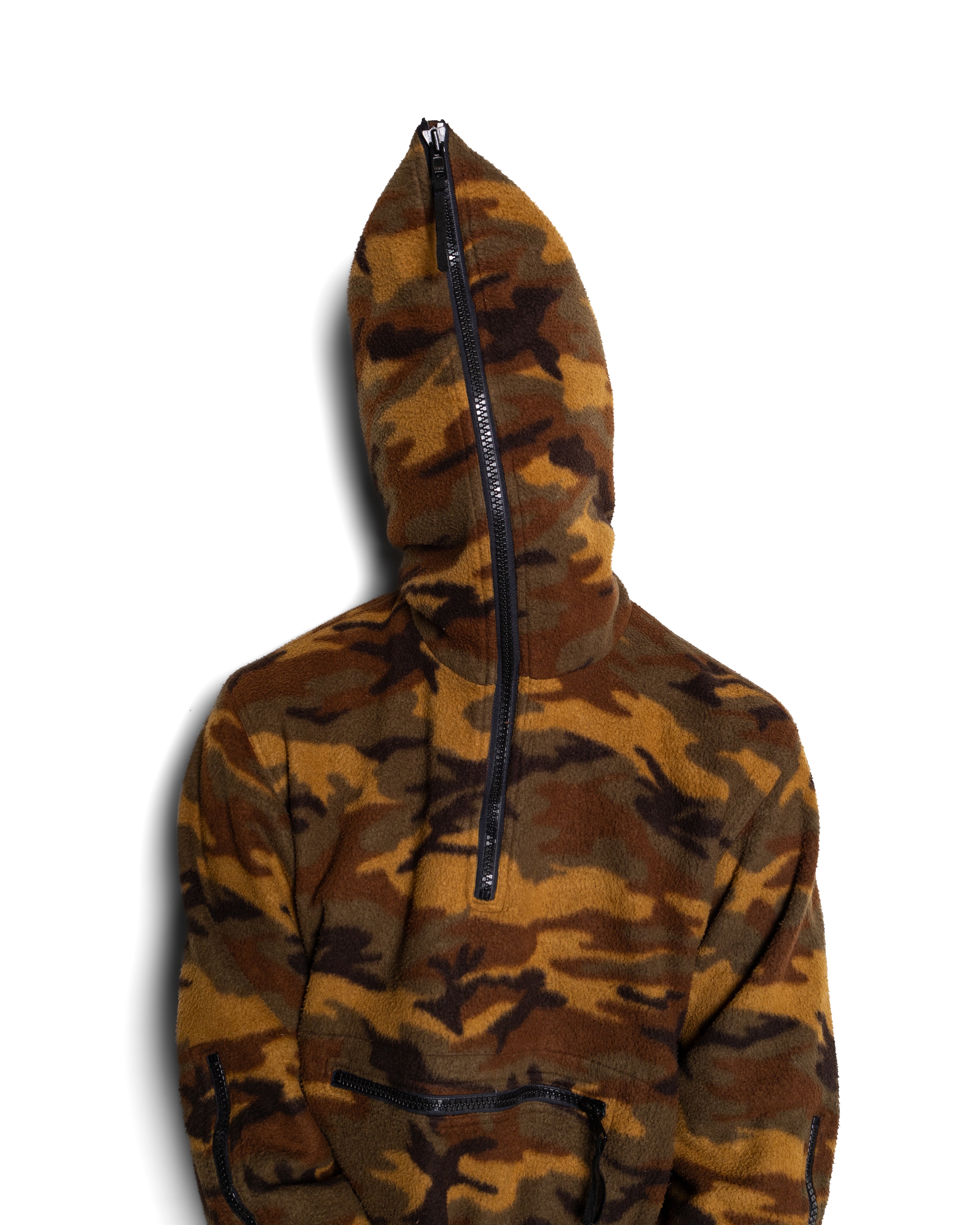 90's Camo Full Zip Hoodie (S-M)