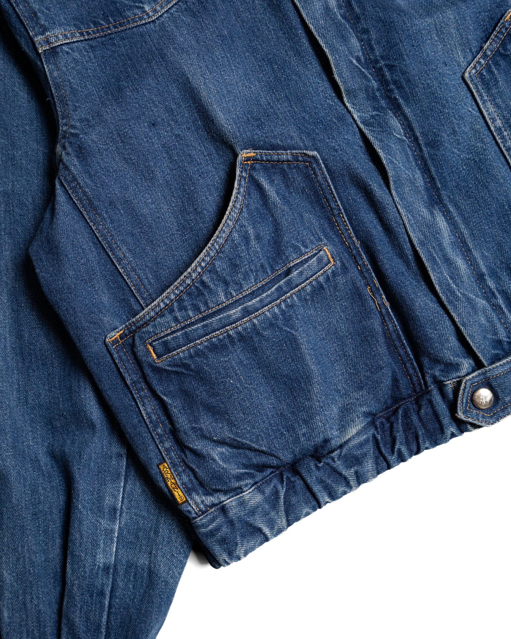 90's Multi-Pocket Denim Jacket (S-M)