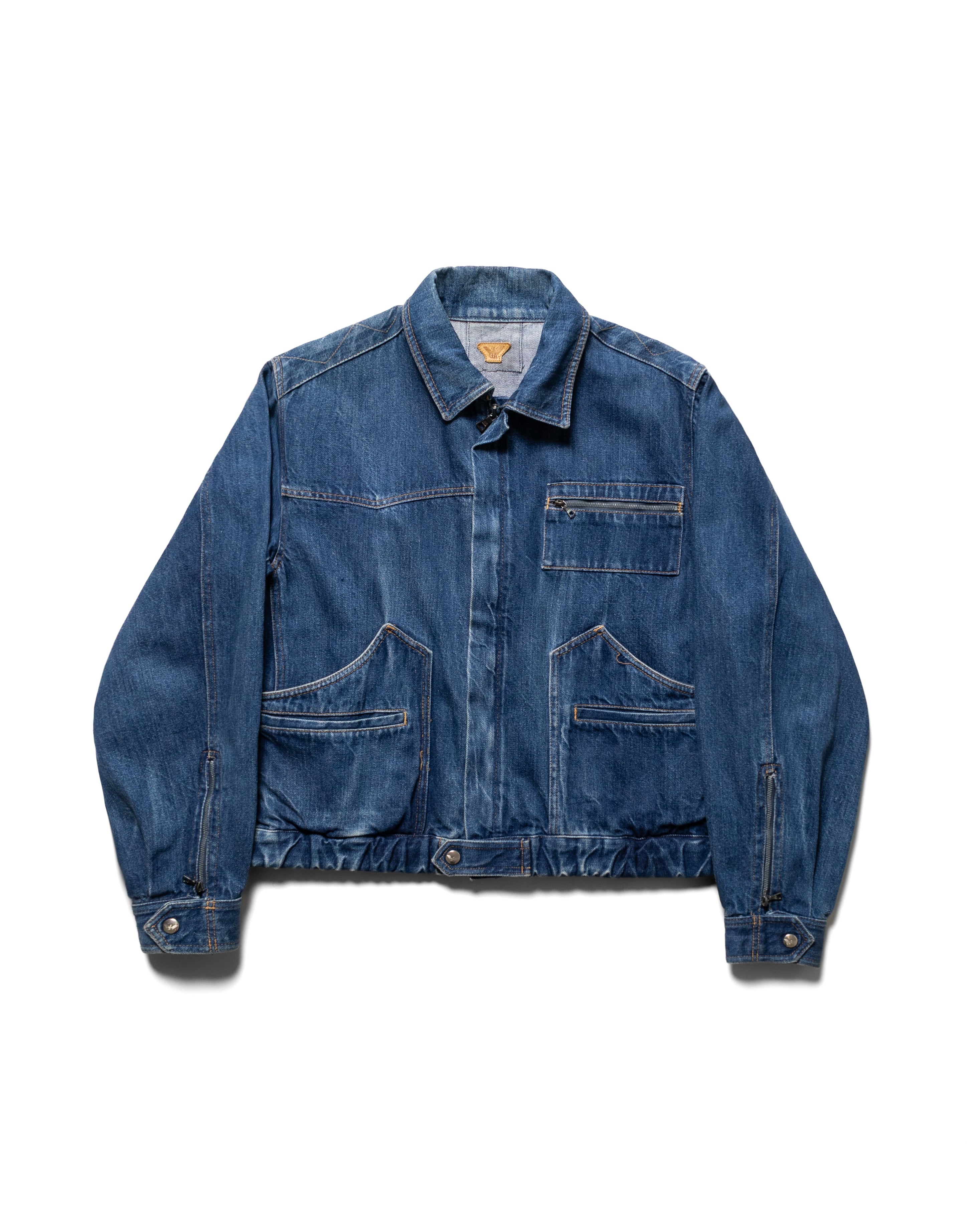 90's Multi-Pocket Denim Jacket (S-M)