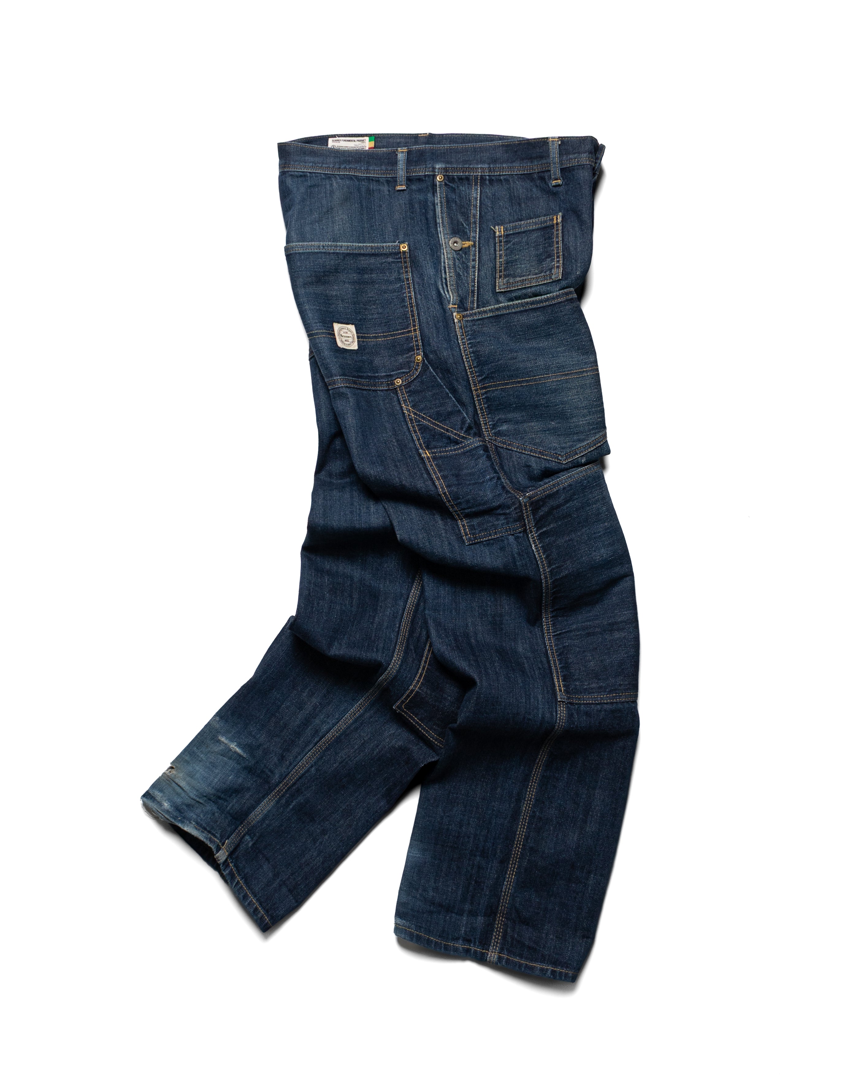 00's Multi-Pocket Indigo Carpenter Pants (34-36)