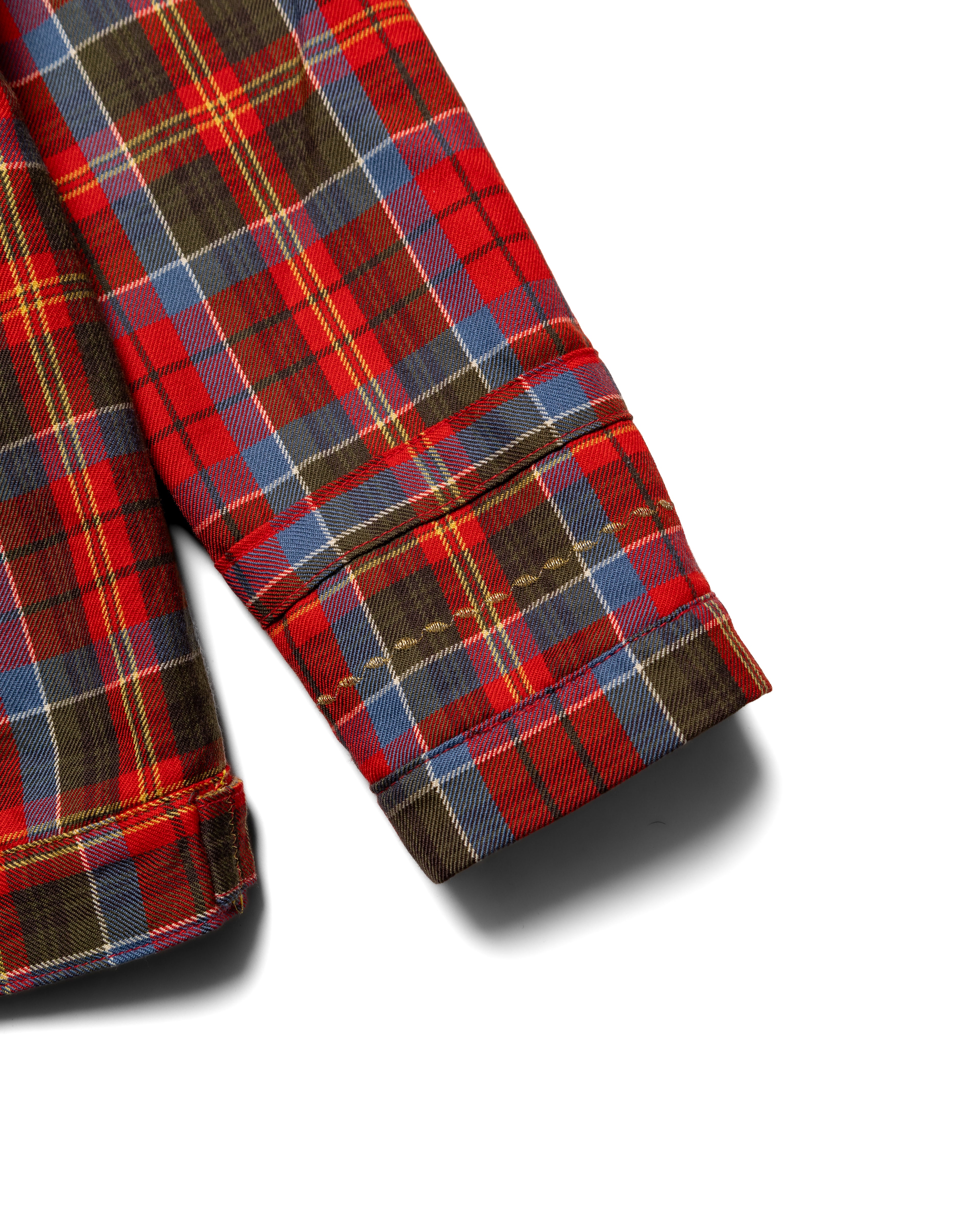 AW2004 Embroidered Patchwork Plaid Jacket (M-L)