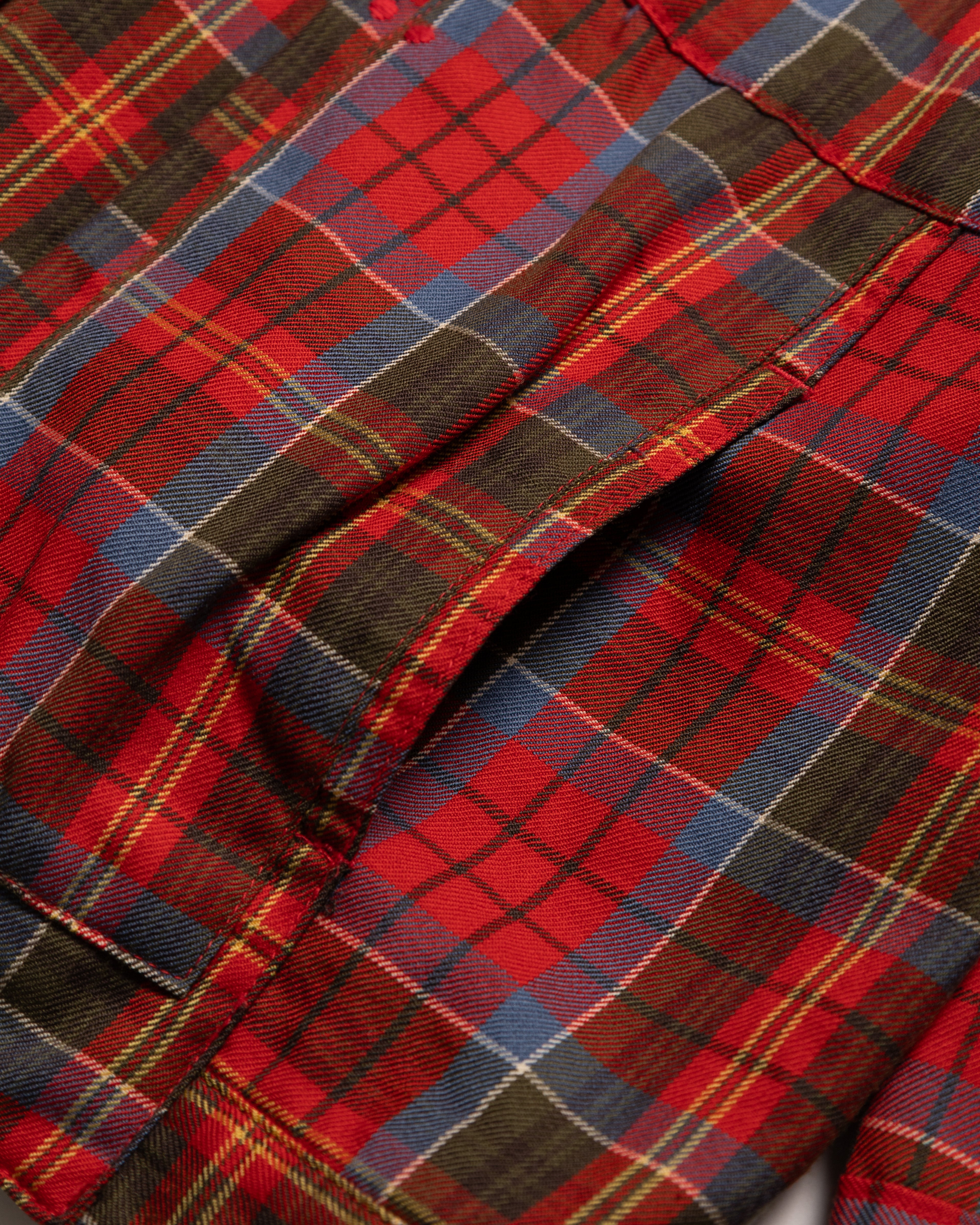 AW2004 Embroidered Patchwork Plaid Jacket (M-L)
