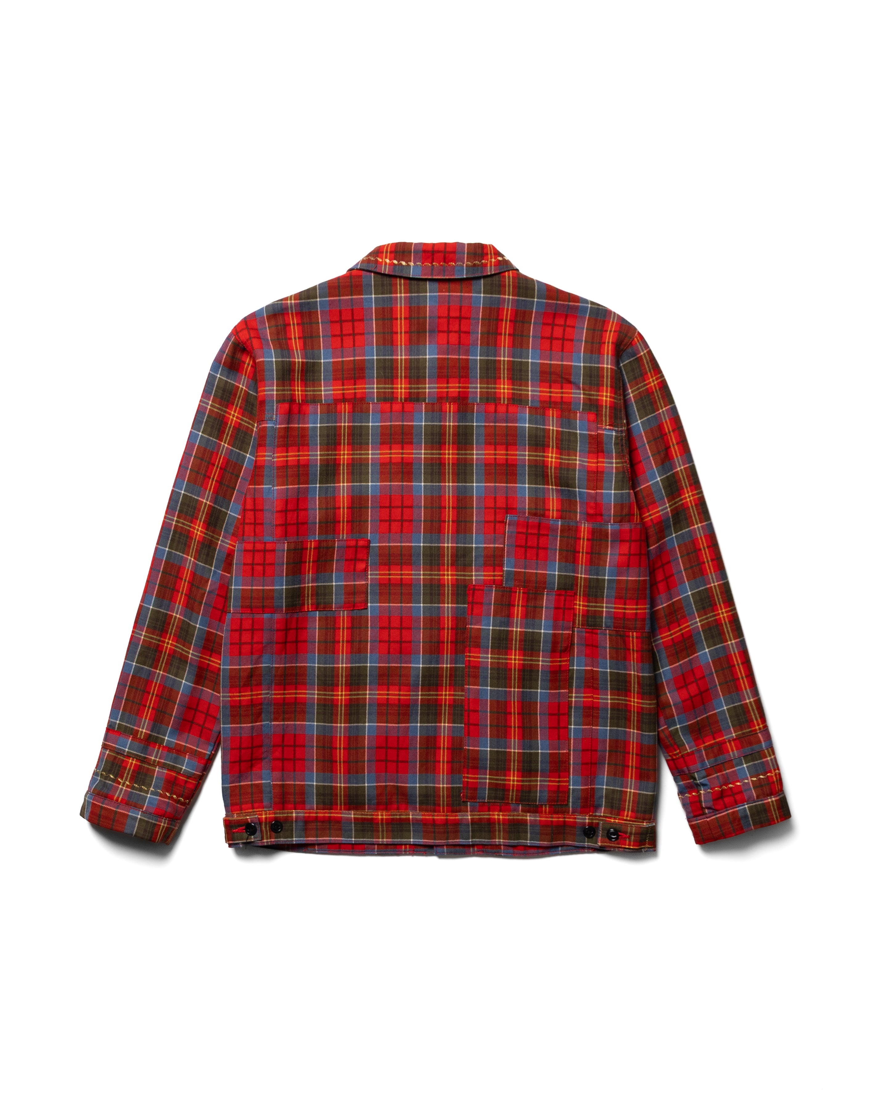 AW2004 Embroidered Patchwork Plaid Jacket (M-L)