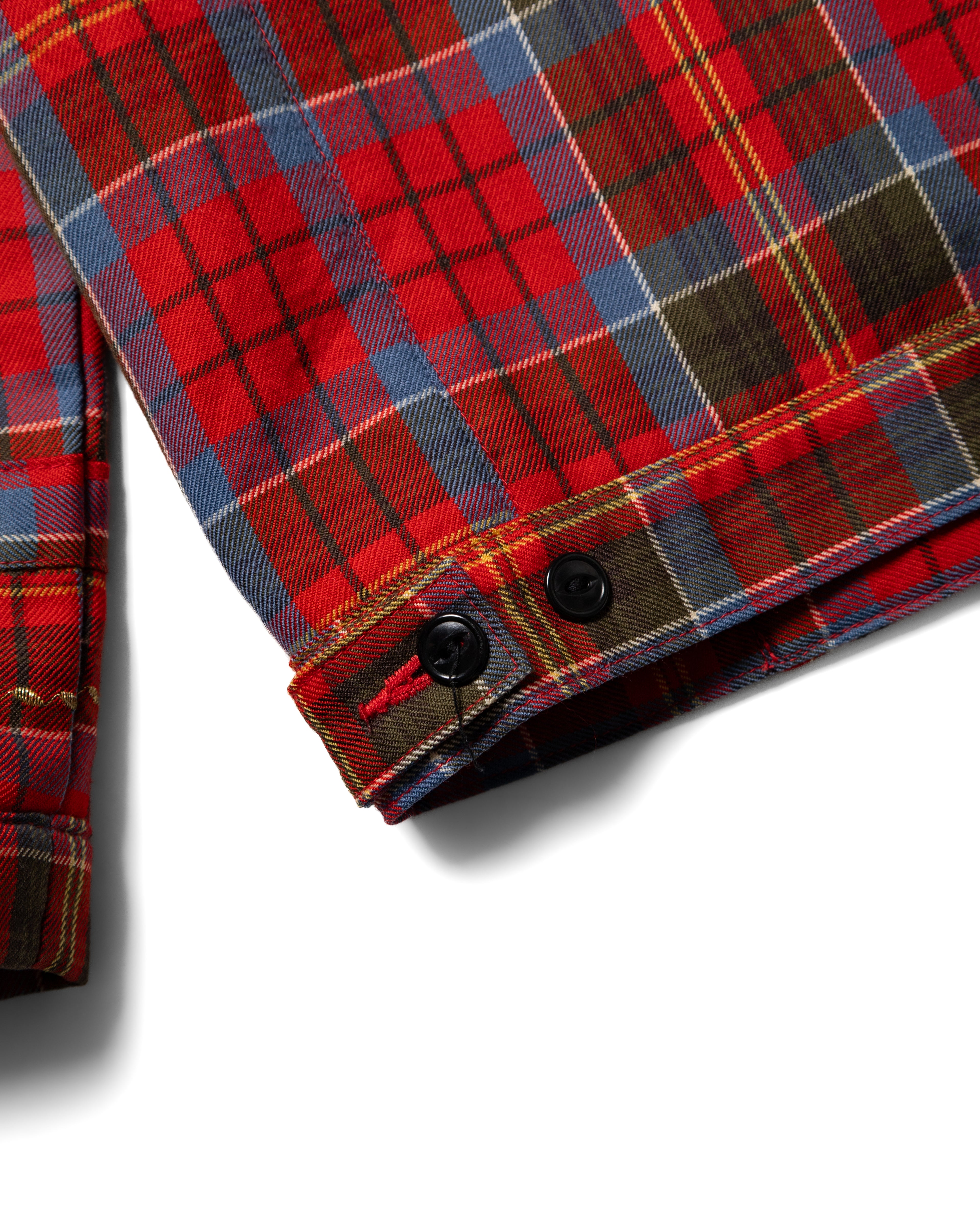 AW2004 Embroidered Patchwork Plaid Jacket (M-L)