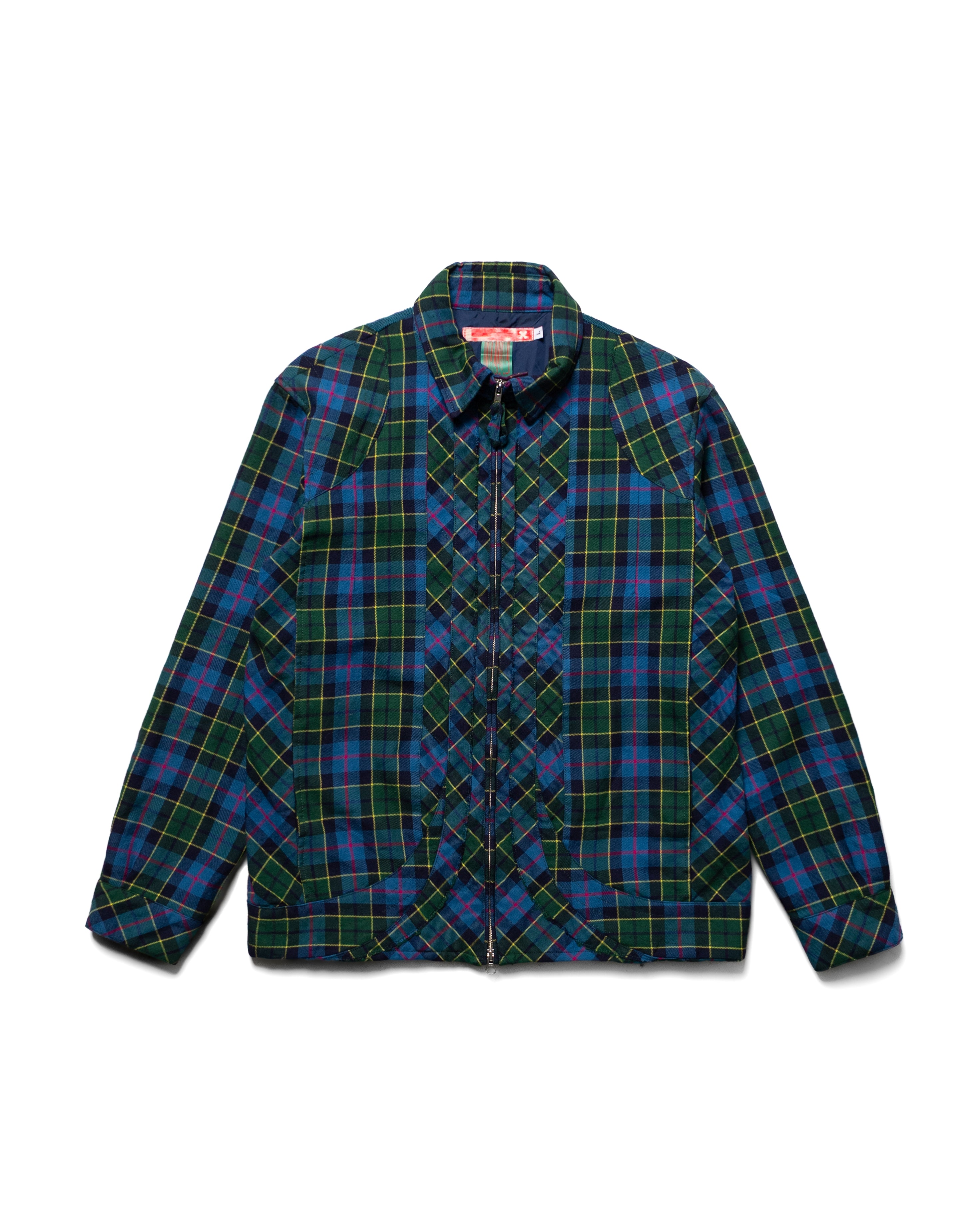 AW2004 Cut & Sewn Wool Plaid Jacket (L)