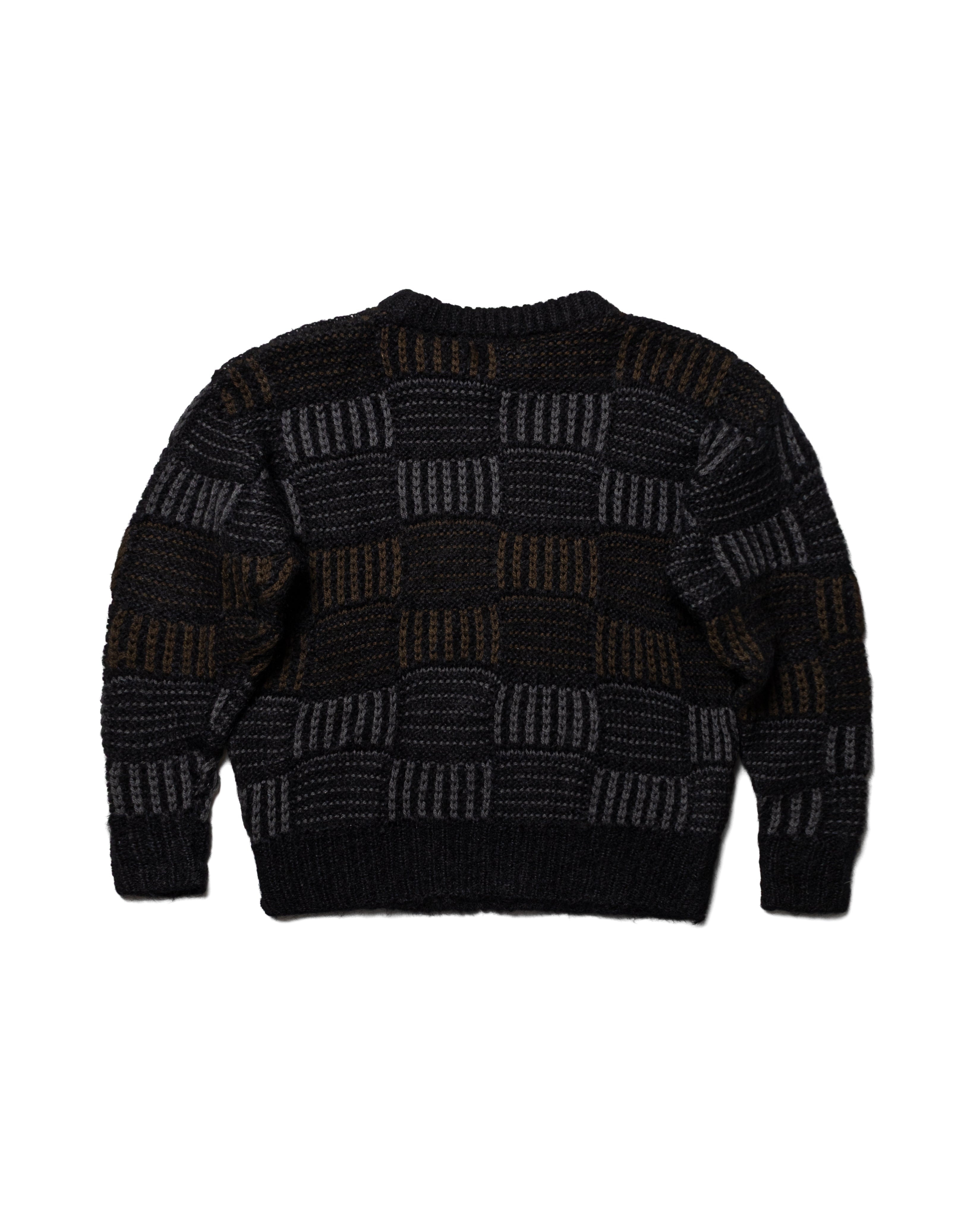 80’s Wool Basketweave Knit Sweater (M-L)