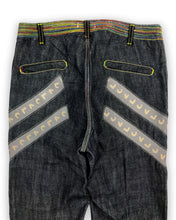 Load image into Gallery viewer, IS-NESS  Rainbow Stitched Futuristic Jeans (2000’s)(28-31.5)
