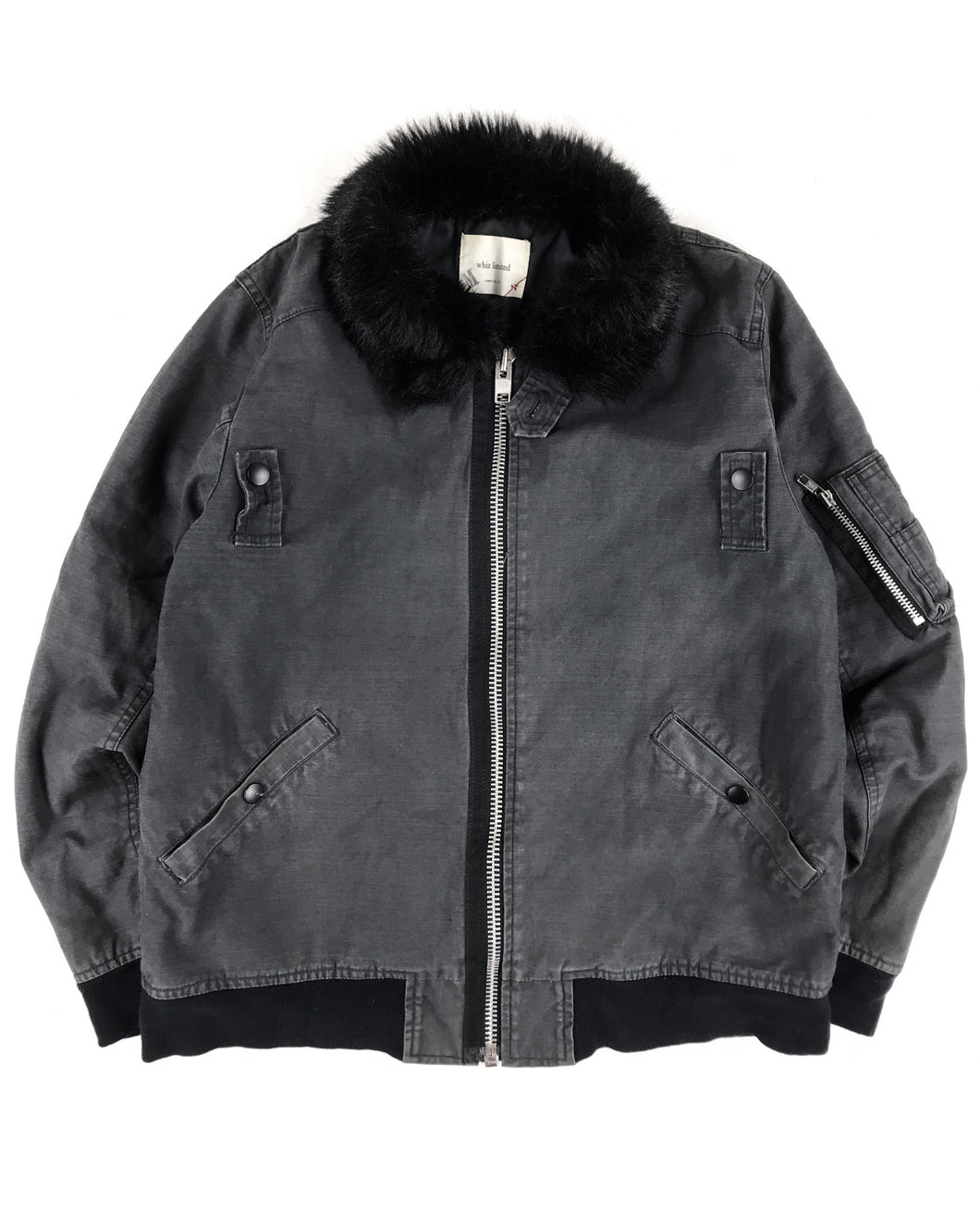WHIZ LIMITED Fur Collar Bomber Jacket (AW2005)(S-Slim M)