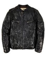 Load image into Gallery viewer, 90’s GENETIC MANIPULATION Patchwork Sheepskin Leather Jacket (M)

