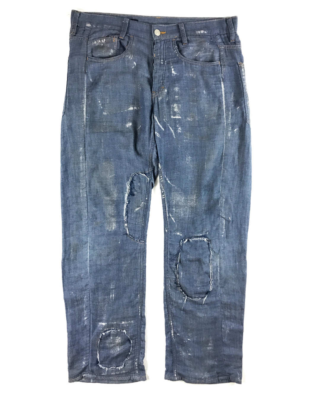 ZUCCA Distressed Cotton Pants (31.5”-33.5”)