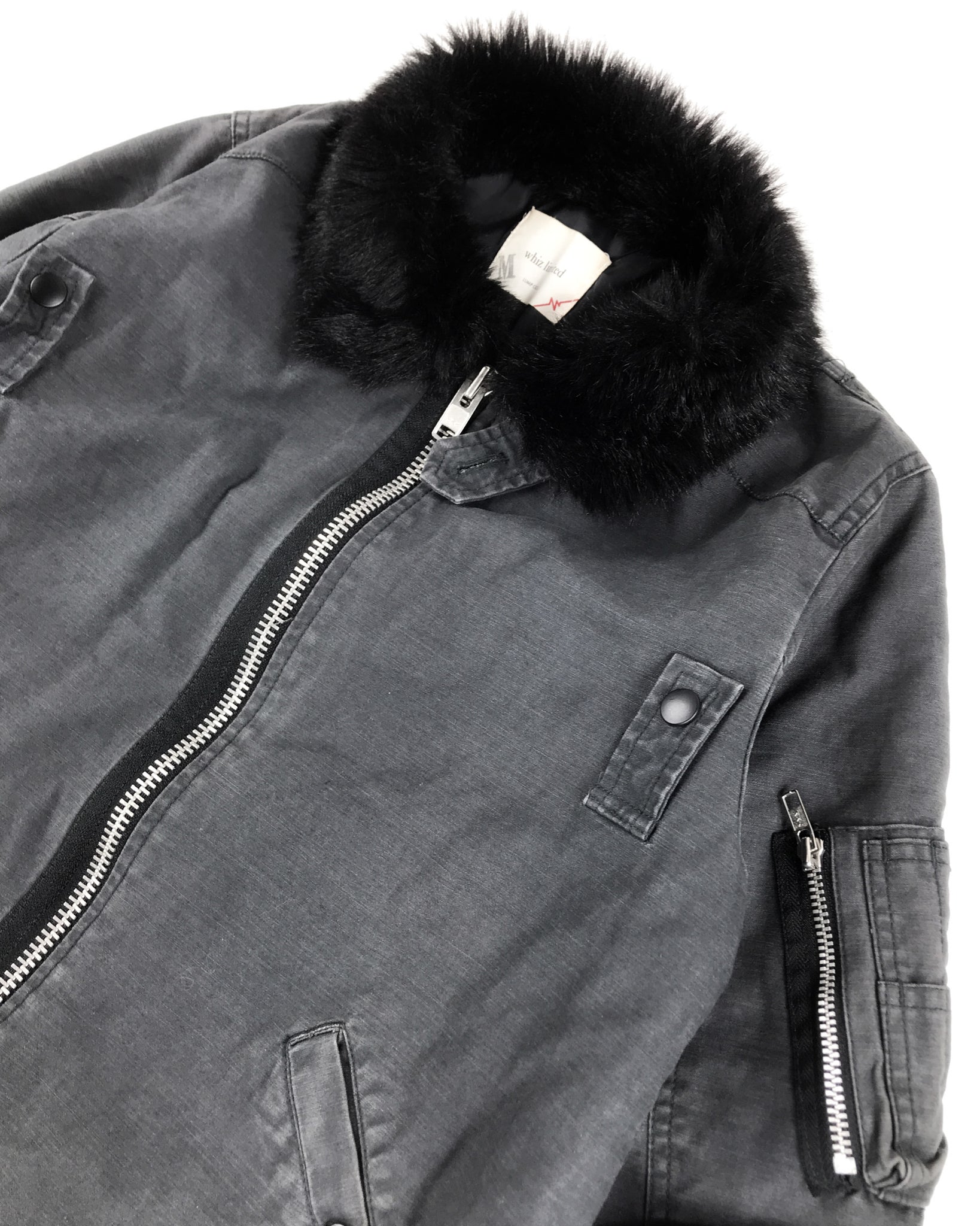WHIZ LIMITED Fur Collar Bomber Jacket (AW2005)(S-Slim M