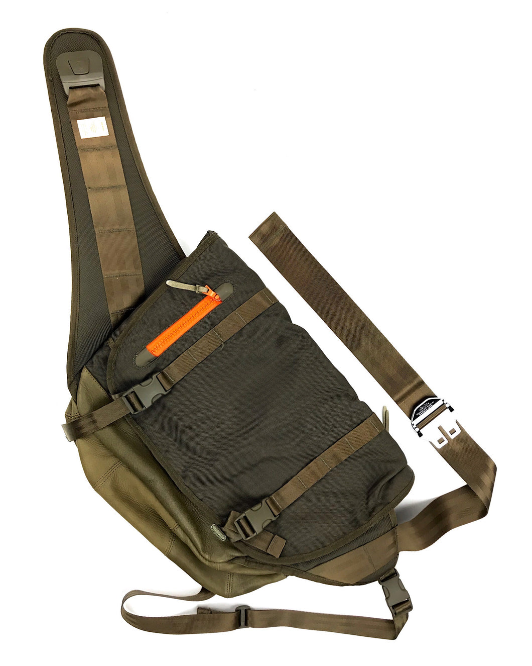 VISVIM E-CAT BALLISTIC Elk Leather/ Cordura Messenger Bag