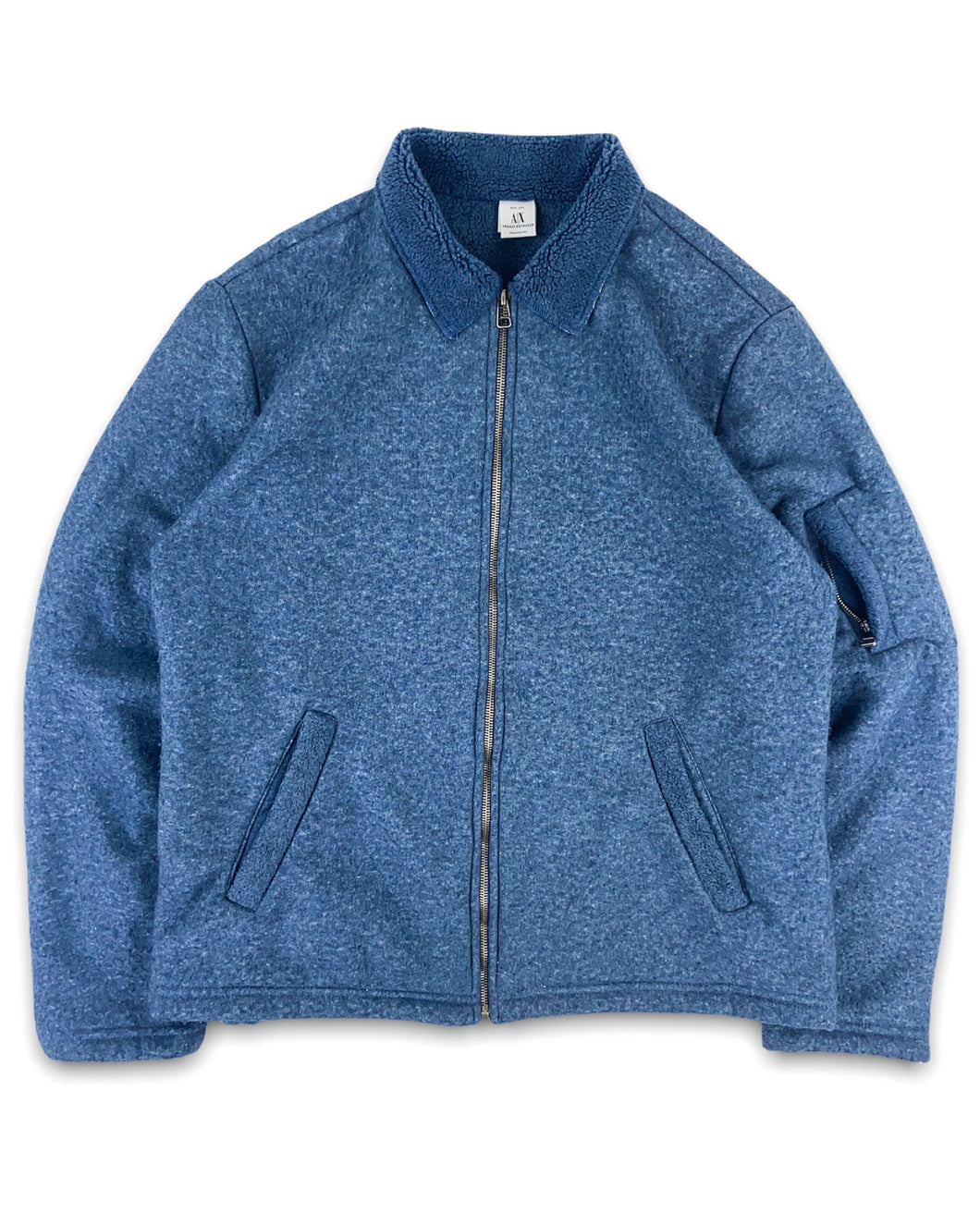 ARMANI EXCHANGE Reverse Piled Fleece Jacket (Early 2000’s)(L)
