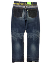 Load image into Gallery viewer, SWAGGER Rhinestone Patchwork Denim (Early 00’s)(32-34)
