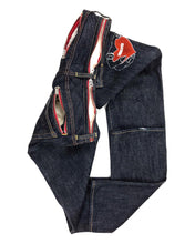 Load image into Gallery viewer, Undercover&lt;/br&gt;Embroidered Heart Denim&lt;/br&gt;AW2007 “Knit” (27-29)
