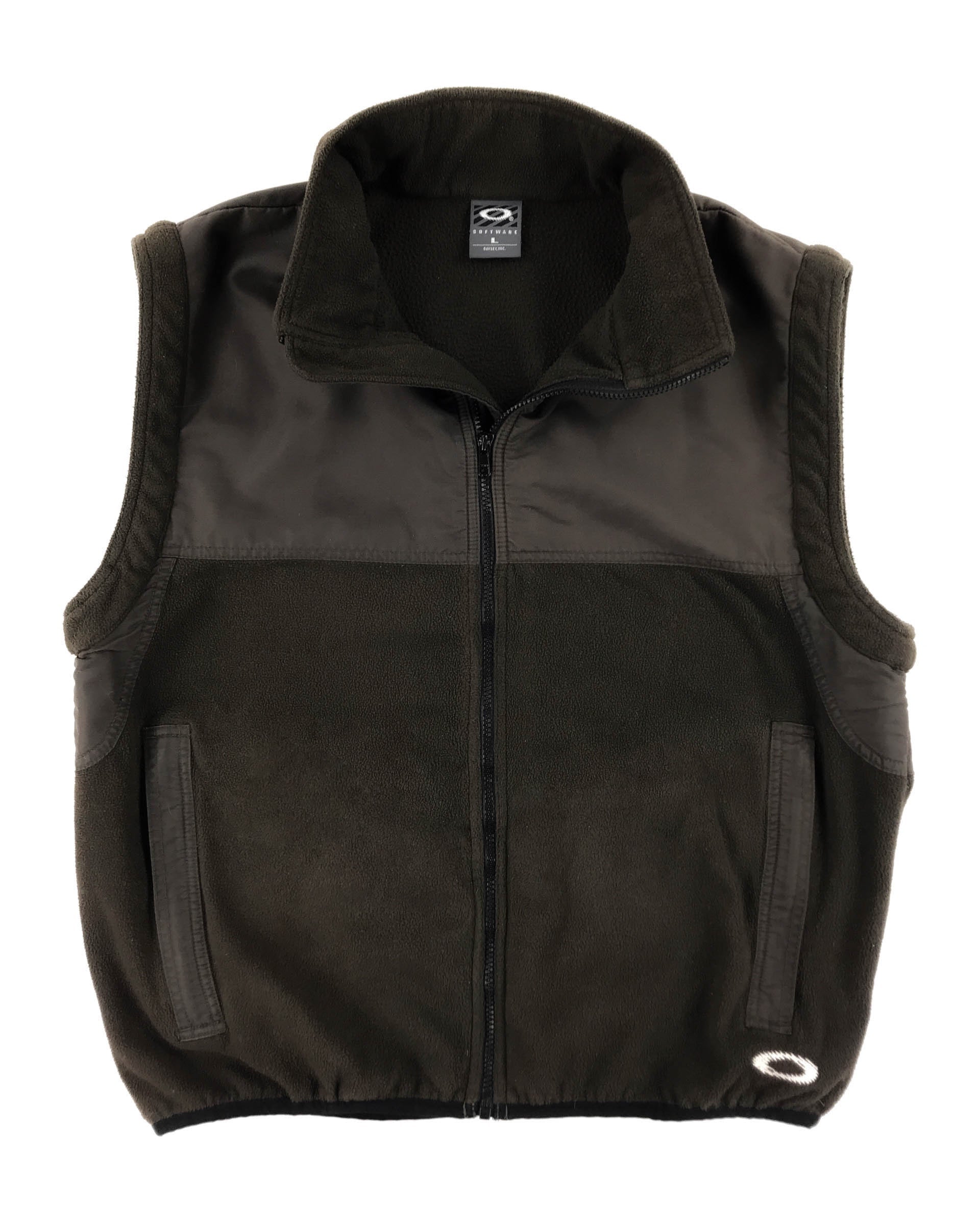 OAKLEY Software “Static Icon” Paneled Fleece Gilet (Early 2000's)(L)