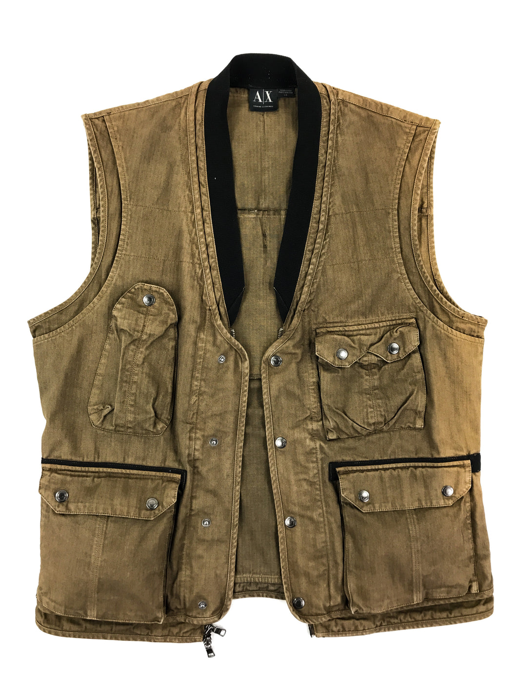 ARMANI EXCHANGE Multi-pocket Tactical Vest (Early 90’s)(L)