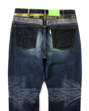 Load image into Gallery viewer, SWAGGER Rhinestone Patchwork Denim (Early 00’s)(32-34)
