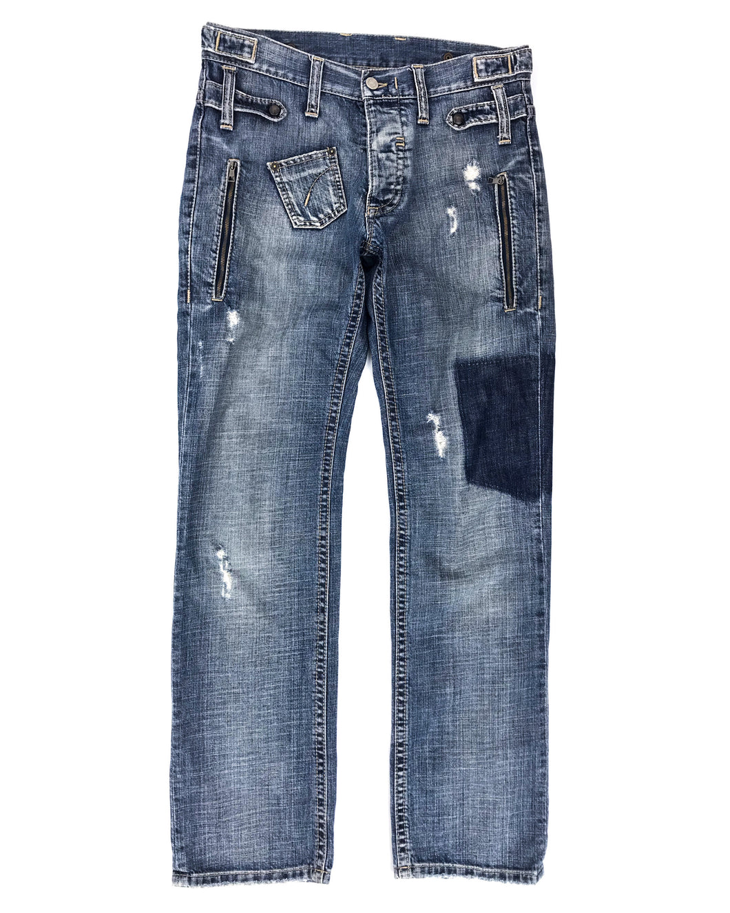 NEIL BARRETT Distressed Denim Jeans (Early 2000’s)(30)