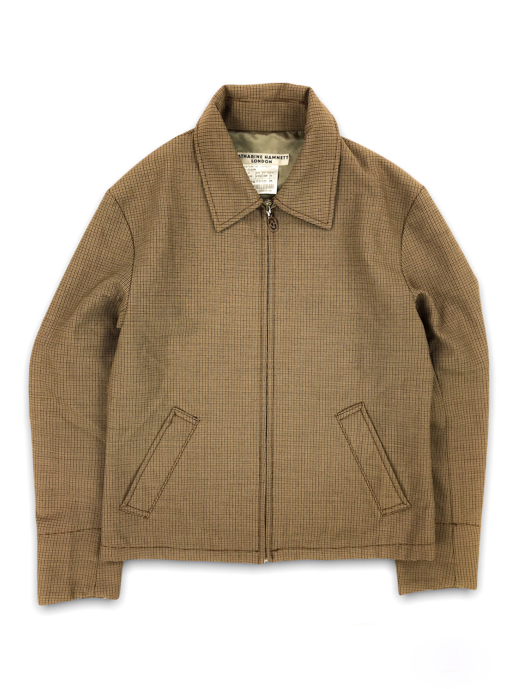KATHERINE HAMNETT Wool Blend Harrington Jacket (Late 90’s-Early 00’s)(S-M)